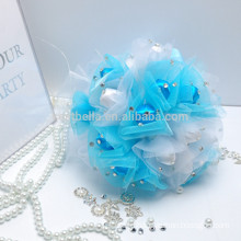 Bridal Colorful wholesale artificial colored beautiful wedding bouquet